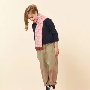 Scarves>Donna Wilson Kids Alphabet Scarf - Pink
