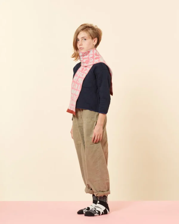Scarves>Donna Wilson Kids Alphabet Scarf - Pink