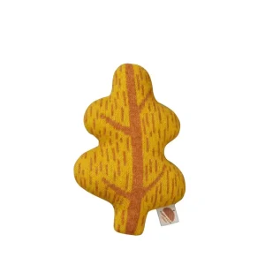 Shaped Cushions | Shaped Cushions>Donna Wilson Leaf Mini Shaped Cushion - Mustard