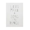 Screen Print Wall Art>Donna Wilson Let's Make A Song and Dance Monochrome Print