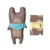 Make Your Own Kits | Kitchen Textiles>Donna Wilson Make Your Own Bear Tea Towel Craft Kit