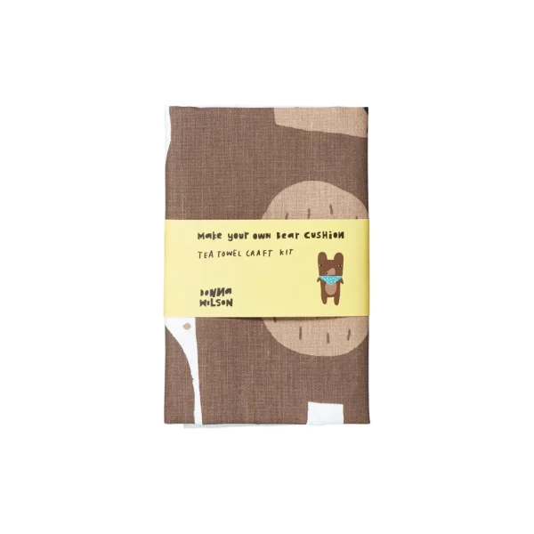 Make Your Own Kits | Kitchen Textiles>Donna Wilson Make Your Own Bear Tea Towel Craft Kit