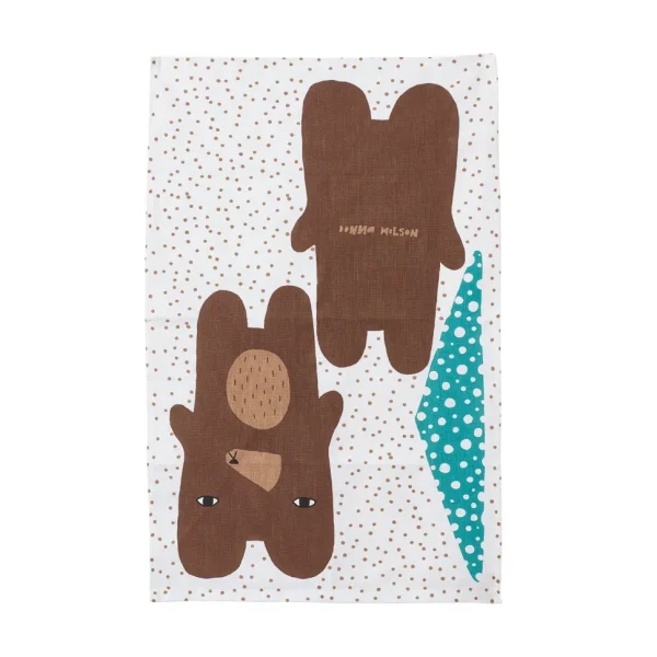 Make Your Own Kits | Kitchen Textiles>Donna Wilson Make Your Own Bear Tea Towel Craft Kit