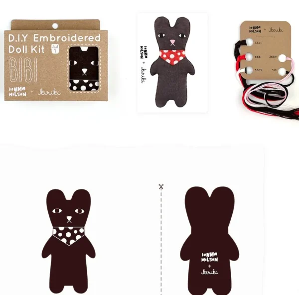 Make Your Own Kits>Donna Wilson Make Your Own Bibi Bear Kit - Kiriki Press