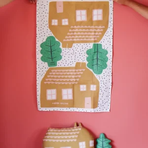 Kitchen Textiles | Make Your Own Kits>Donna Wilson Make Your Own House Tea Towel Craft Kit