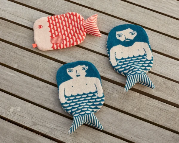 Hot Water Bottles | Hot Water Bottles>Donna Wilson Mermaid Hot Water Bottle - Blue