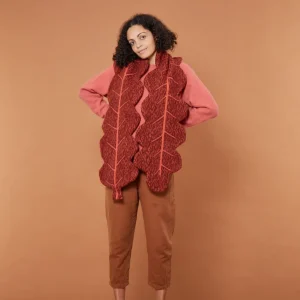 Scarves>Donna Wilson Mighty Oak Scarf - Sienna