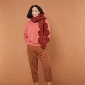 Scarves>Donna Wilson Mighty Oak Scarf - Sienna