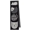 Scarves>Donna Wilson Mog Totem Scarf Black/ White