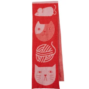 Scarves>Donna Wilson Mog Totem Scarf Pink