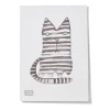 Screen Print Wall Art>Donna Wilson Mono Cat 20 Years Riso Print - Limited Edition