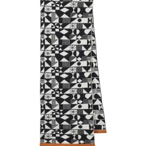 Scarves>Donna Wilson Monoglyph Blanket Scarf - Black
