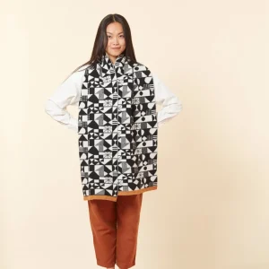 Scarves>Donna Wilson Monoglyph Blanket Scarf - Black