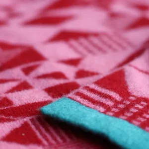 Scarves>Donna Wilson Monoglyph Blanket Scarf - Lipstick