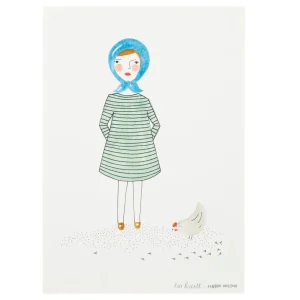 Screen Print Wall Art>Donna Wilson Mother Hen Print