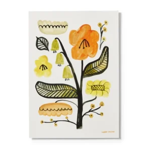 Flower Wall Art>Donna Wilson Orange Wildflower Giclée Print