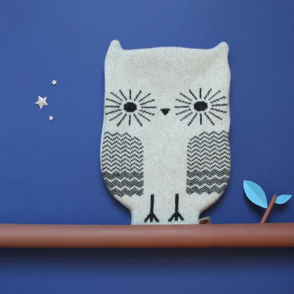 Hot Water Bottles | Hot Water Bottles>Donna Wilson Owl Hot Water Bottle - White