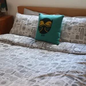 Square Cushions>Donna Wilson Owl Square Cushion - Green