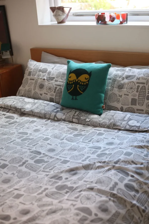Square Cushions>Donna Wilson Owl Square Cushion - Green