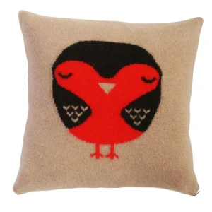 Square Cushions>Donna Wilson Robin Square Cushion - Camel