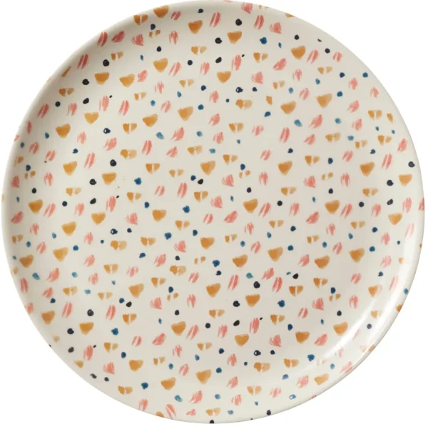 Lunch + Bento Boxes | Plates + Bowls>Donna Wilson Set of 4 Bamboo Spot Pattern Dinner Plate