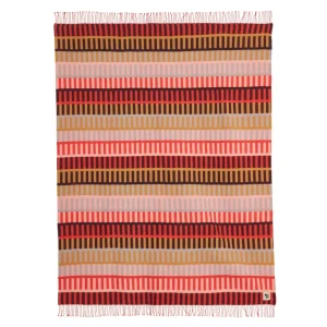 Blankets + Throws>Donna Wilson Shiel Lambswool Throw - Red