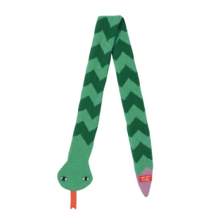 Scarves>Donna Wilson Snake Scarf - Green/Pink
