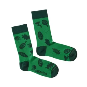 Socks>Donna Wilson Sprig Green Socks