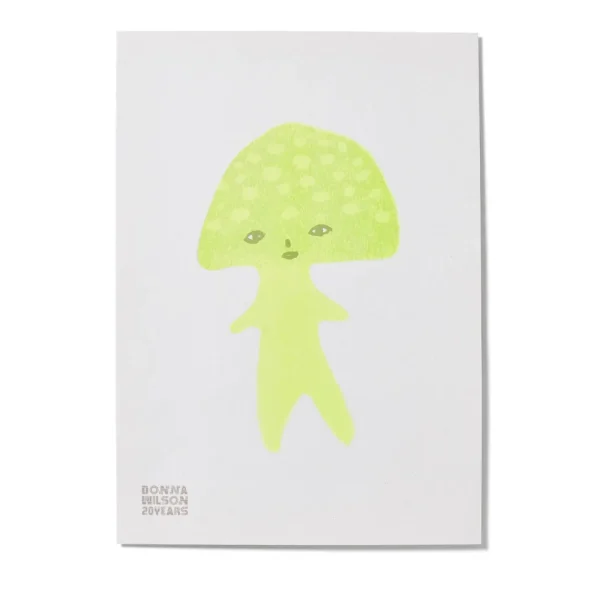 Screen Print Wall Art>Donna Wilson Suki Mushroom 20 Years Riso Print - Limited Edition