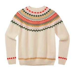 Lambswool Jumpers>Donna Wilson Ugie Jumper - Chalk