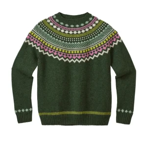 Lambswool Jumpers>Donna Wilson Ugie Jumper - Forest Green