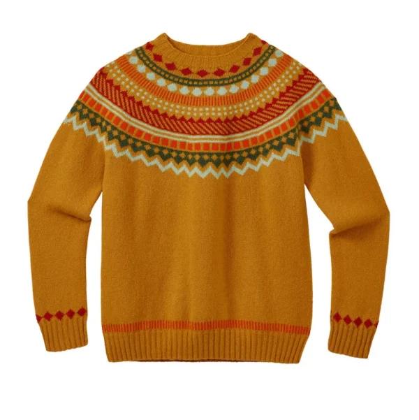 Lambswool Jumpers>Donna Wilson Ugie Jumper - Mustard
