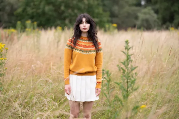 Lambswool Jumpers>Donna Wilson Ugie Jumper - Mustard